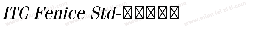 ITC Fenice Std字体转换